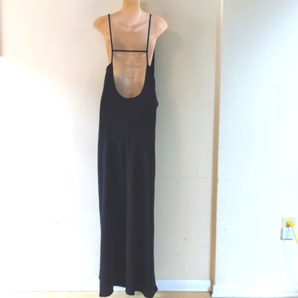 Free People Beach Textured True Wrap Strappy Maxi Dress L - Picture 4 of 16